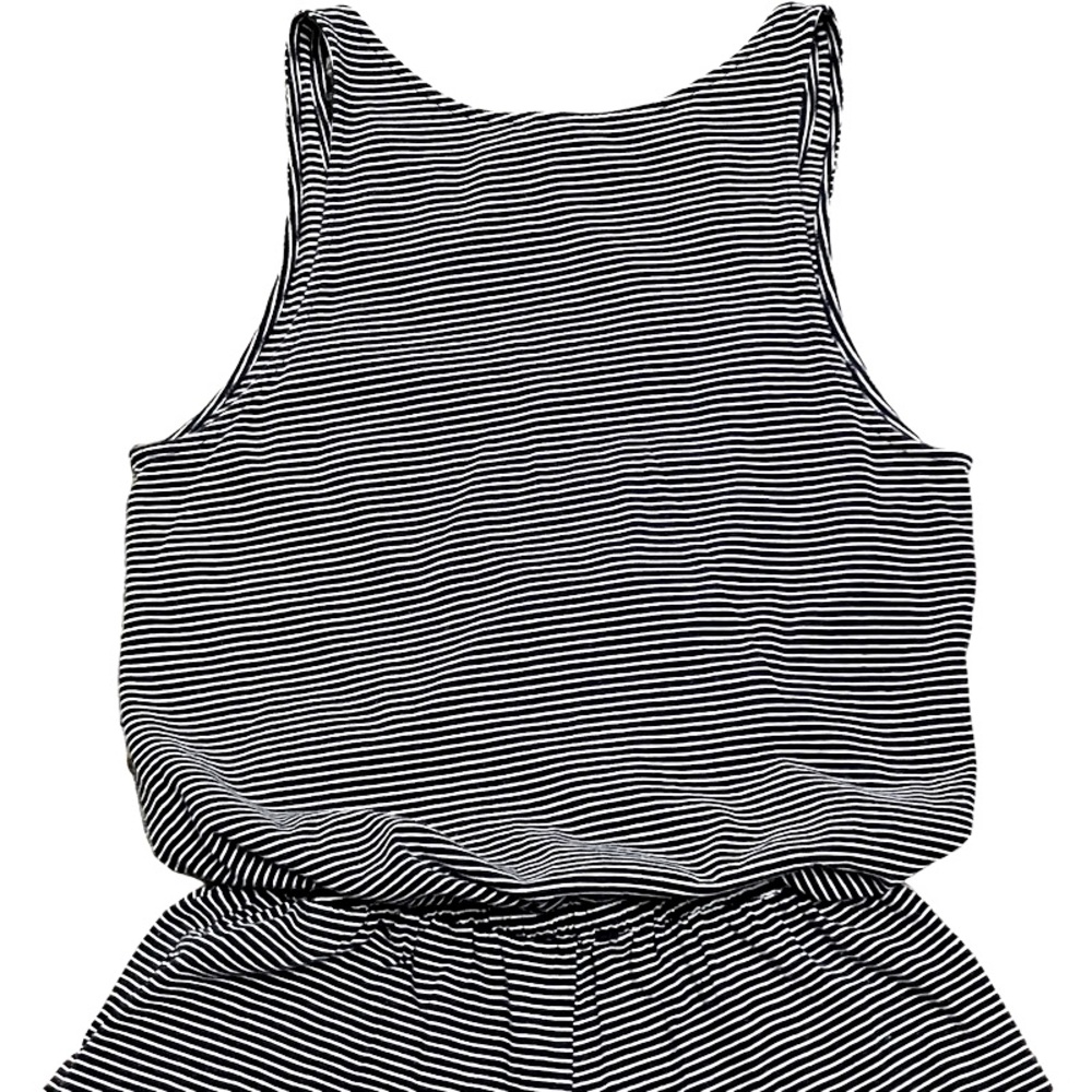 Boho Beach Summer Old Navy Waist Defined Tank Striped Romper Shorts SIZE XS - Picture 8 of 10